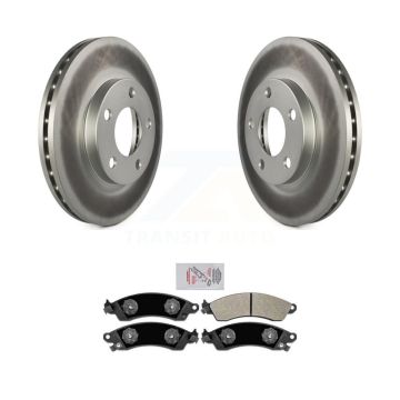 Front Coated Disc Brake Rotors And Semi-Metallic Pads Kit For Ford Mustang Left or Right KGA-100616