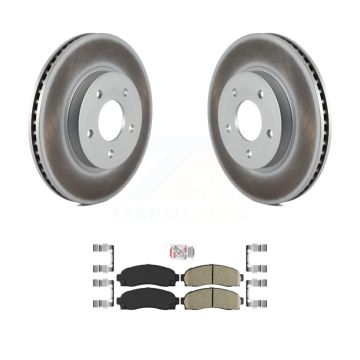 Front Coated Brake Rotor Ceramic Pad Kit For Saturn Vue Chevrolet Equinox Pontiac Torrent KGA-100640