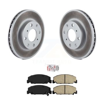 Front Coated Disc Brake Rotors And Ceramic Pads Kit For Honda Civic del Sol CRX KGA-100659