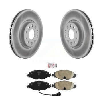 Front Coat Brake Rotor Ceramic Pad Kit For Volkswagen Golf Taos Audi GTI Jetta A3 Quattro KGA-100704