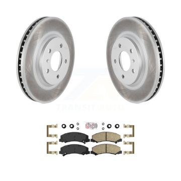 Front Coated Brake Rotor & Ceramic Pad Kit For Chevrolet Impala Buick Lucerne Monte Carlo KGA-100709