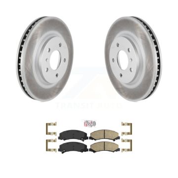 Front Coated Brake Rotor & Ceramic Pad Kit For Chevrolet Impala Buick Lucerne Monte Carlo KGA-100710