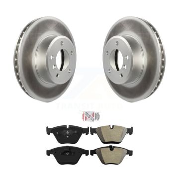 Front Coated Brake Rotor & Semi-Metallic Pad Kit For BMW 530i 530xi 528i xDrive 525i 535i KGA-100711