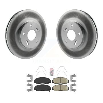 Front Coated Disc Brake Rotors And Ceramic Pads Kit For Honda Accord KGA-100723