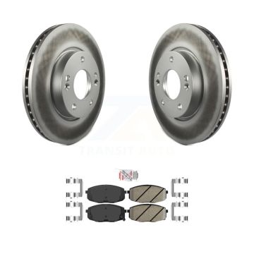 Front Coated Disc Brake Rotors And Ceramic Pads Kit For Hyundai Elantra KGA-100733