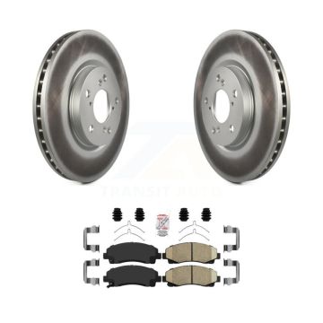 Front Coated Disc Brake Rotors And Ceramic Pads Kit For 2006-2014 Honda Ridgeline KGA-100742