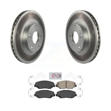 Front Coated Disc Brake Rotors And Ceramic Pads Kit For Honda Civic CR-Z KGA-100766
