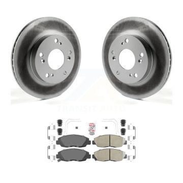 Front Coated Disc Brake Rotors And Ceramic Pads Kit For Honda Civic KGA-100771