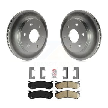 Front Coat Brake Rotors Ceramic Pad Kit For Chevrolet GMC Silverado 1500 Sierra Avalanche KGA-100786