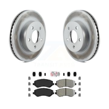 Front Coated Disc Brake Rotors And Semi-Metallic Pads Kit For 2002-2007 Jeep Liberty KGA-100798