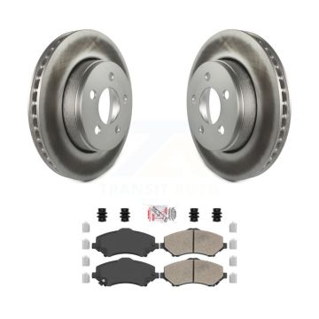Front Coated Disc Brake Rotors And Ceramic Pads Kit For Jeep Liberty Dodge Nitro KGA-100802