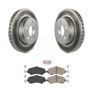 Front Coated Disc Brake Rotors And Ceramic Pads Kit For Jeep Liberty Dodge Nitro KGA-100803