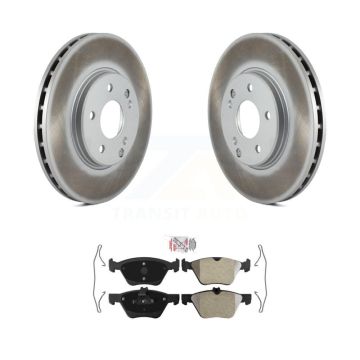 Front Coated Brake Rotors Semi-Metallic Pad Kit For Mercedes-Benz E320 Chrysler Crossfire KGA-100814