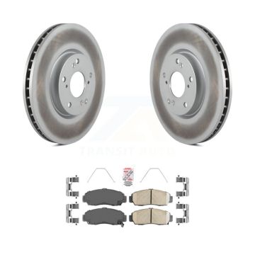 Front Coat Disc Brake Rotor Ceramic Pad Kit For 2004-2005 Acura TL Automatic transmission KGA-100851