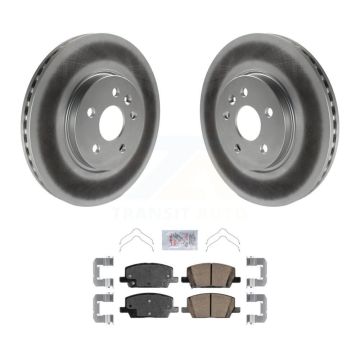 Front Coated Disc Brake Rotors And Ceramic Pads Kit For Buick Encore Chevrolet Trax KGA-100859