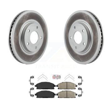 Front Coated Disc Brake Rotors And Ceramic Pads Kit For 2004-2009 Nissan Quest KGA-100870
