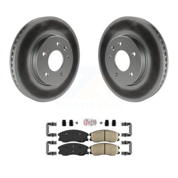 Front Coated Brake Rotor Ceramic Pad Kit For Chevrolet Equinox Pontiac Torrent Saturn Vue KGA-100889