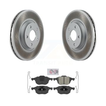 Front Coat Brake Rotors Semi-Metallic Pad Kit For Ford Escape Volvo C-Max S40 C30 V50 C70 KGA-100893
