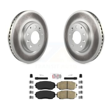 Front Coated Disc Brake Rotors And Ceramic Pads Kit For Mazda CX-7 Ford Edge Lincoln MKX KGA-100897
