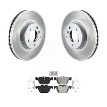 Front Coated Disc Brake Rotors And Semi-Metallic Pads Kit For BMW X5 X6 KGA-100905