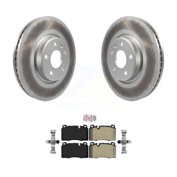 Front Coated Disc Brake Rotors And Semi-Metallic Pads Kit For Audi Q5 KGA-100910