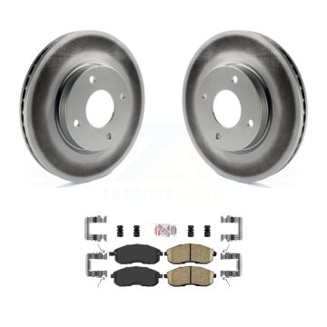 Front Coated Disc Brake Rotors And Ceramic Pads Kit For Nissan Sentra Cube KGA-100933