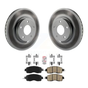 Front Coated Disc Brake Rotors And Ceramic Pads Kit For Nissan Altima KGA-100937