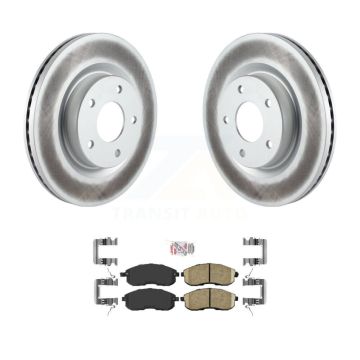 Front Coated Disc Brake Rotors And Ceramic Pads Kit For Nissan Altima KGA-100938