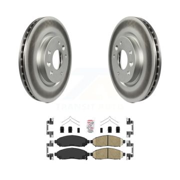 Front Coat Brake Rotors Ceramic Pad Kit For 15 Nissan LEAF Vehicles Manufactured In Japan KGA-100942