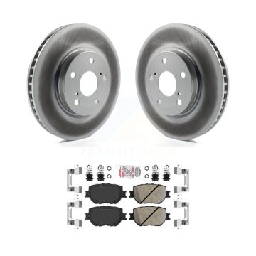 Front Coated Disc Brake Rotors And Ceramic Pads Kit For Lexus IS250 KGA-100949