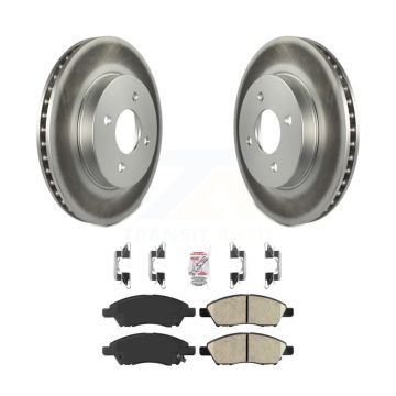 Front Coated Disc Brake Rotors And Ceramic Pads Kit For Nissan Micra Versa Note KGA-100960