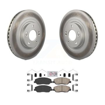 Front Coated Disc Brake Rotors And Ceramic Pads Kit For Hyundai Santa Fe XL KGA-100981