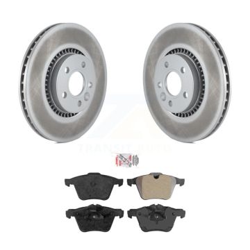 Front Coat Brake Rotor Semi-Metallic Pad Kit For Volvo XC70 S60 V60 S80 Cross Country V70 KGA-100984
