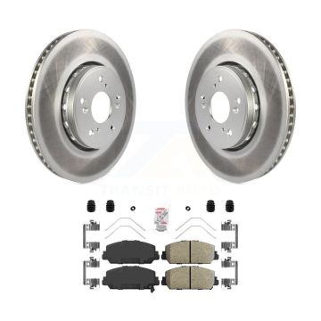 Front Coated Disc Brake Rotors And Ceramic Pads Kit For 2013-2018 Acura RDX KGA-100987