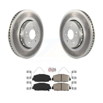 Front Coated Disc Brake Rotors And Ceramic Pads Kit For 2016 Acura ILX KGA-100988