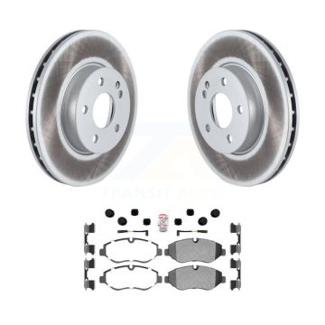 Front Coated Disc Brake Rotors & Semi-Metallic Pad Kit For 2016-2020 Mercedes-Benz Metris KGA-101045