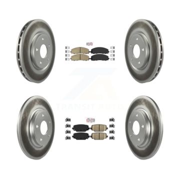 Front Rear Ceramic Pad Coat Brake Rotor Kit For Dodge Grand Caravan Journey Chrysler Town KGA-101078