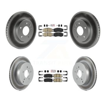 Front Rear Ceramic Pad Coat Brake Rotors Kit For Chevrolet Equinox Pontiac Torrent Saturn KGA-101121