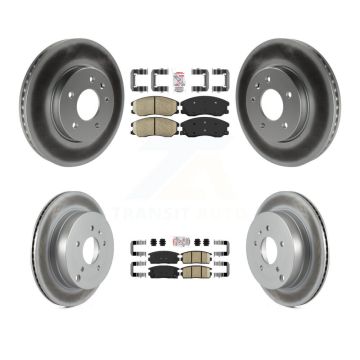 Front Rear Ceramic Pad Coat Brake Rotors Kit For Chevrolet Equinox Pontiac Torrent Saturn KGA-101122