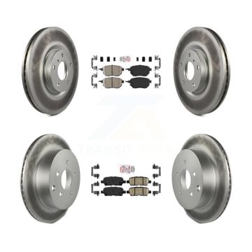 Front Rear Ceramic Pads And Coated Disc Brake Rotors Kit For Nissan Murano KGA-101134