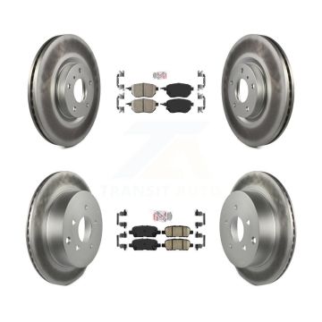 Front Rear Ceramic Pads And Coated Disc Brake Rotors Kit For Nissan Murano KGA-101135