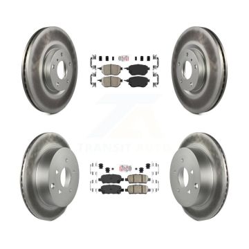 Front Rear Ceramic Pads And Coated Disc Brake Rotors Kit For Nissan Murano KGA-101137