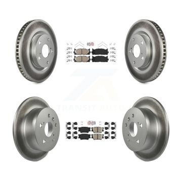 Front Rear Ceramic Pad Coated Brake Rotors Kit For Toyota Camry Lexus ES350 Avalon ES300h KGA-101182