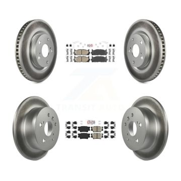 Front Rear Ceramic Pad Coated Brake Rotors Kit For Toyota Camry Lexus ES350 Avalon ES300h KGA-101183