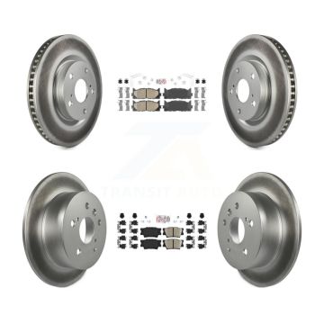 Front Rear Ceramic Pad Coated Brake Rotors Kit For Toyota Camry Lexus ES350 Avalon ES300h KGA-101185