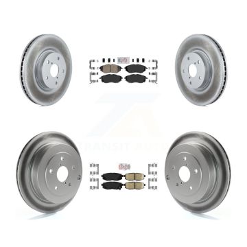 Front Rear Ceramic Pads And Coated Disc Brake Rotors Kit For Subaru Tribeca B9 KGA-101262