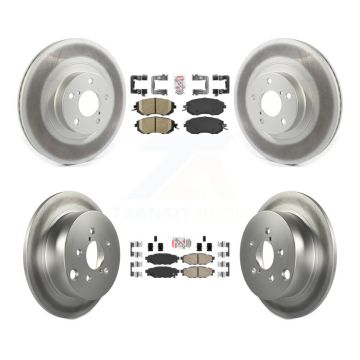 Front Rear Ceramic Pads And Coated Disc Brake Rotors Kit For Subaru Forester XV Crosstrek KGA-101270