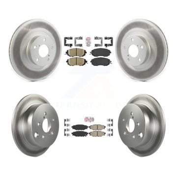 Front Rear Ceramic Pads And Coated Disc Brake Rotors Kit For Subaru Forester XV Crosstrek KGA-101271