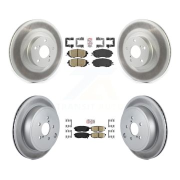 Front Rear Ceramic Pads And Coated Disc Brake Rotors Kit For Subaru BRZ Toyota 86 KGA-101272