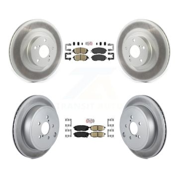 Front Rear Ceramic Pads And Coated Disc Brake Rotors Kit For Subaru BRZ Toyota 86 KGA-101273